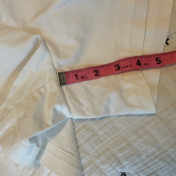 LOFT Riviera Mid Rise Cotton Side Zip Sailor Shorts in White Size 6 - Picture 10 of 11